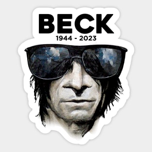 Jeff Beck No 5: Rest In Peace 1944 - 2023 (RIP) Sticker